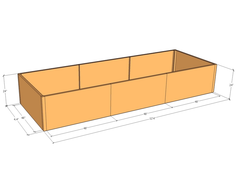 [GabWel450-375-300-3] 1/8th Kitset Gabion Basket 18" x 15" x 12"